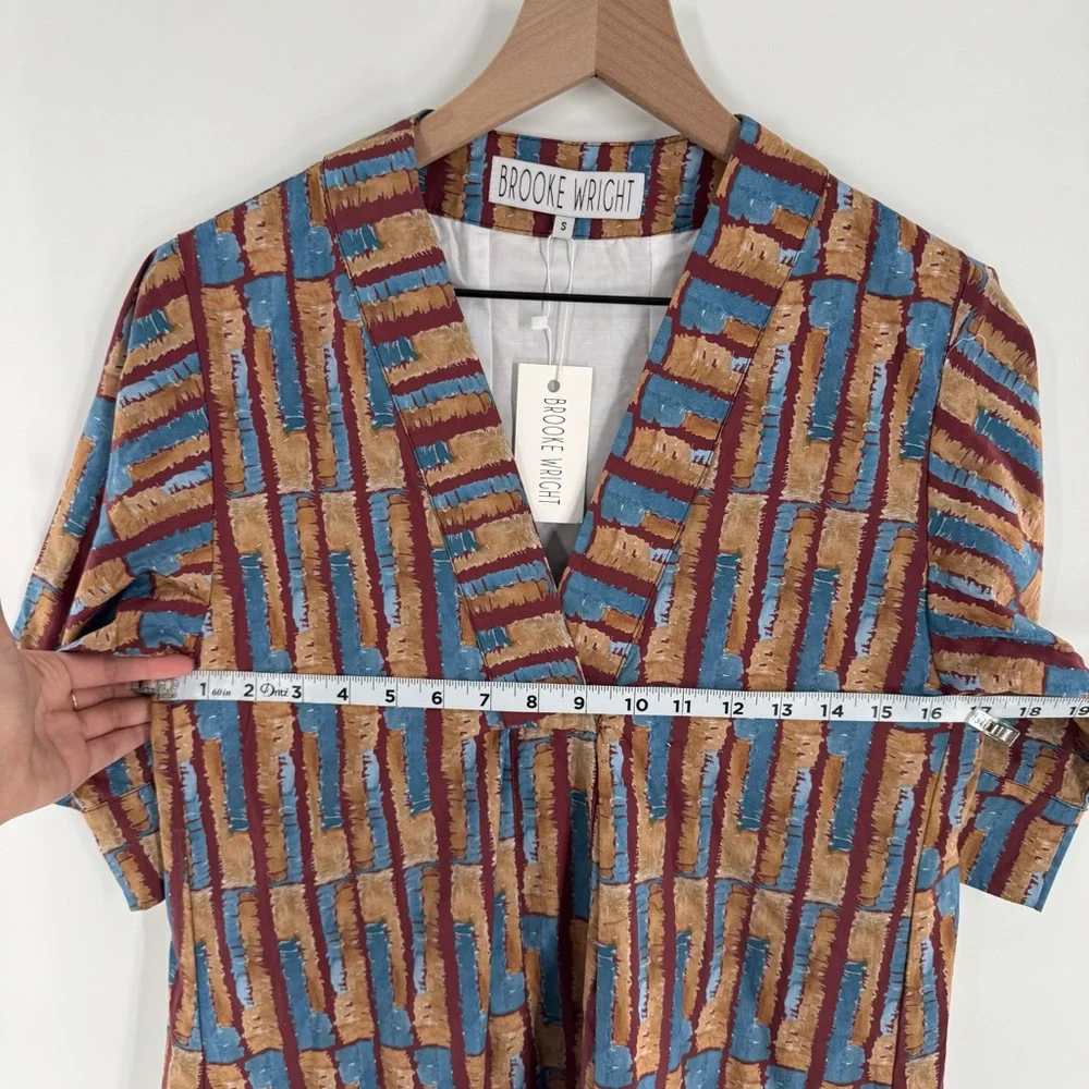 NEW! BROOKE WRIGHT Henrietta Caftan in Golden Rod Size‎ Small